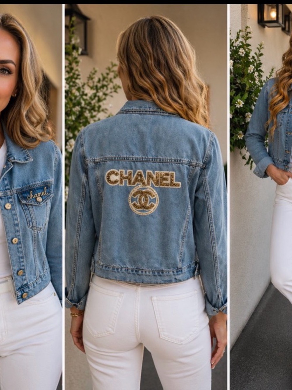Light Wash Denim Jacket super hot !